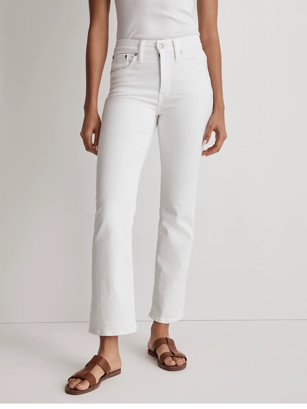 Madewell kick out crop jeans